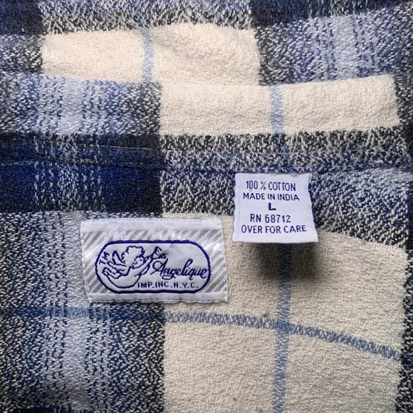 Vintage Flannel 100% Cotton Size Large - Picture 7 of 11